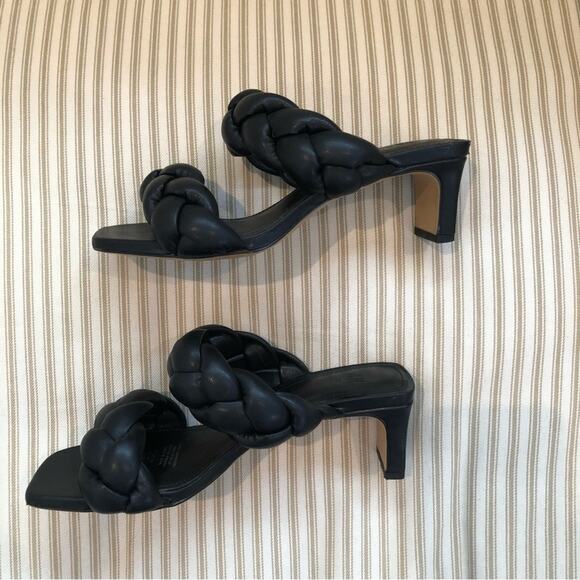 H&M Quilted Faux Leather Sandal Heels - Picture 3 of 10